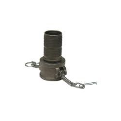 Midland Metal CGC-300CR-SS1 SS - Type C, SS Crimplok Cam and Groove, 3 Part C Stainless 316 Crimplok, Hose Accessories