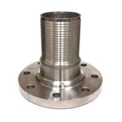 Buchanan Rubber CNFL-300CR-S Crimplok Combination Nipple, 3 in Flanged x 3 in Hose Barbed, Steel