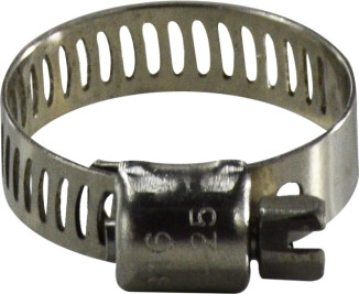 Midland Metal 350 Series 350008SS Marine Worm Gear Clamp, 8 in Nominal, 7/16 in Minimum Clamp Diameter