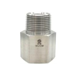 Stainless Adapters SS5405-04-08 Adapter Expander, 1/4 in MNPT x 1/2 in FNPT, Stainless Steel