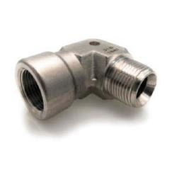 Stainless Adapters SS5502-02-02 90 deg Street Elbow, 1/8 in MNPT x 1/8 in FNPT, Stainless Steel
