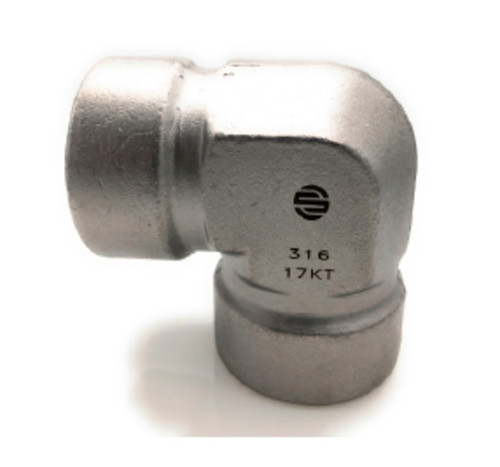 Stainless Adapters SS5504-12-12 90 deg Elbow, 3/4 in FNPT x 3/4 in FNPT, Stainless Steel