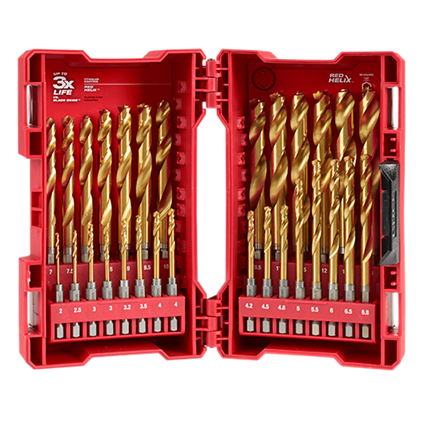 Milwaukee 48-89-4810 4.5mm Metric Titanium SHOCKWAVE RED HELIX Bit