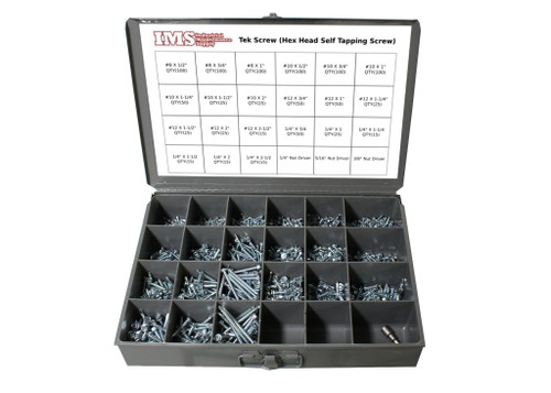 1200 Self Tapping Tek Screw Assortment