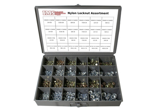 1200 Piece Nylon Locknut Assortment