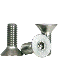 #10-24 x 5/8" Flat Head Socket Cap Screws, Tamper-Resistant, 18-8 Stainless Steel, Full Thread, Coarse (UNC), Qty 100