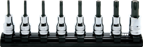 Ko-ken RS3025Z/8-L50 3/8 Sq. Dr. 8 Piece Z-Series TORX® Bit Socket set T20-T55