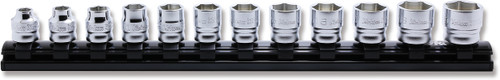 Ko-ken RS3400MZ/12 3/8 Sq. Dr. Socket set  7-19mm 6 point 300mm Z-series 12 pieces