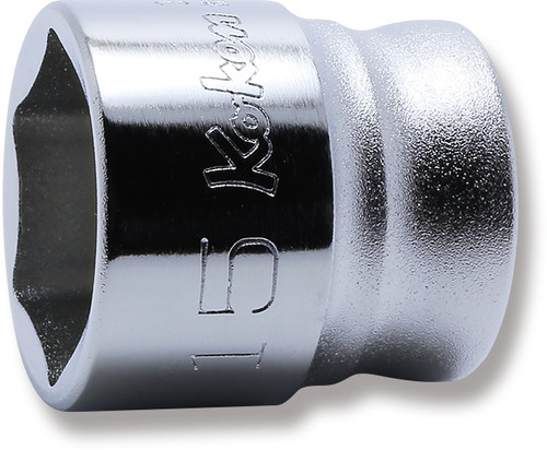 Ko-ken 3400MZ-15 3/8 Sq. Dr. Socket  15mm 6 point Length 21mm Z-series