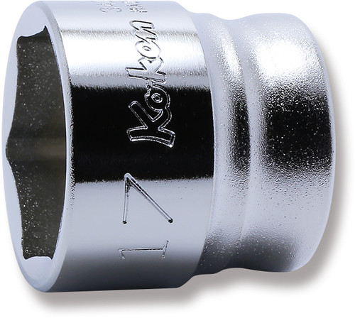 Ko-ken 3400MZ-17 3/8 Sq. Dr. Socket  17mm 6 point Length 21mm Z-series