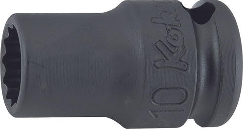 Ko-ken 13406M-24 3/8 Sq. Dr. Socket  24mm 12 point Length 32mm Thin walled
