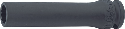 Ko-ken 13305M-8 3/8 Sq. Dr. Socket  8mm 12 point Length 80mm