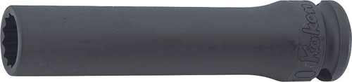 Ko-ken 13305M-17 3/8 Sq. Dr. Socket  17mm 12 point Length 80mm