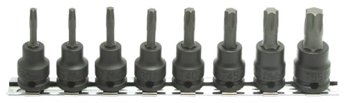 Ko-ken RS13025/8-L50 3/8 Sq. Dr. 8 Piece TORX® Bit Socket set T20-T55  Length 50mm