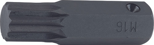 Ko-ken 107.16-M16 16mm Hex Dr. Bit XZN M16 Triple Square Length 60mm
