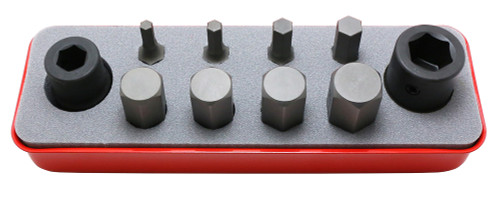 Ko-ken 14209M 1/2 Sq. Dr. Bit + Bit Holder Set  5-19mm Hex   10 pieces