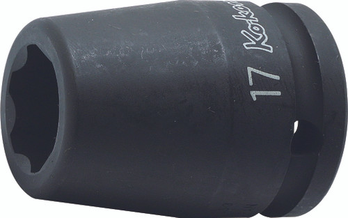Ko-ken 15410M-17 5/8 Sq. Dr. Socket  17mm Surface Length 47.5mm