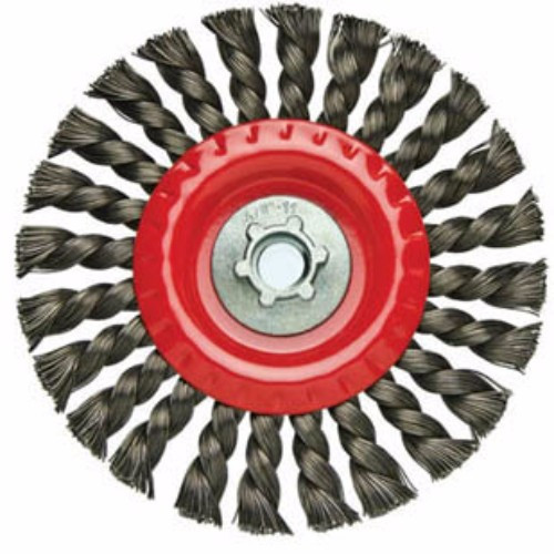 Alfa Tools WB67159SS 4" Stainless Steel Knotted Wire Wheel x 5/8-11