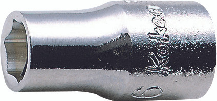 Ko-ken 2400A-1/2 1/4 Sq. Dr. Socket  1/2 6 point Length 22mm