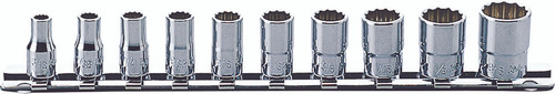 Ko-ken RSAS2405A/10 1/4 Sq. Dr. Socket set  3/16-9/16 12 point 150mm Aerospace 10 pieces