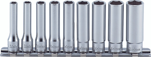 Ko-ken RS2305A/9 1/4 Sq. Dr. Socket set  3/16-1/2 12 point   9 pieces