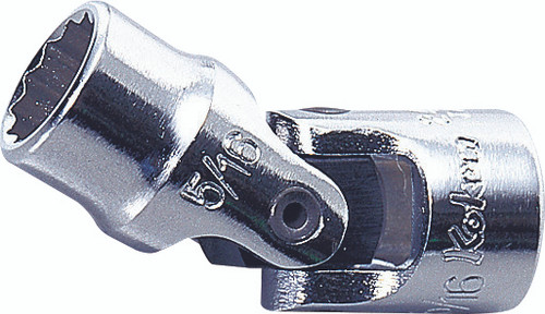 Ko-ken 2445M-12 1/4 Sq. Dr. Universal Socket  12mm 12 point Length 37mm