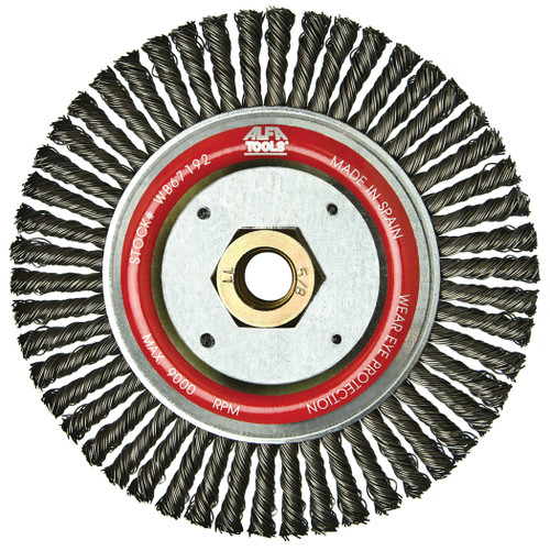Alfa Tools WB67199 6-7/8" General Purpose Stringer Bead Wire Wheel