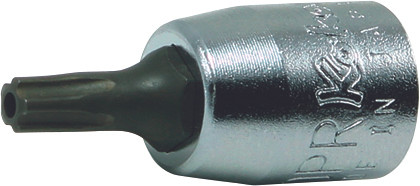 Ko-ken 2025.28-15IPR 1/4 Sq. Dr. Tamper-Resistant TORXplus® 15IPR Bit Socket - Length 28mm