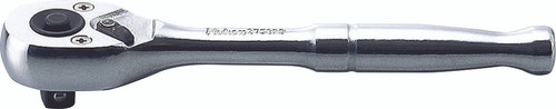 Ko-ken 2753PB 1/4 Sq. Dr. Ratchet Handle  20 teeth Push Button Length 115mm  Polished Handle