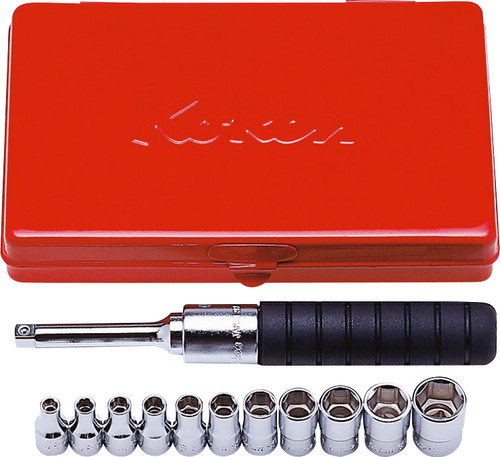 Ko-ken 2203A 1/4 Sq. Dr. 10 Piece SAE 6-Point Socket Set  3/16-1/2