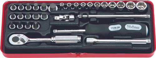 Ko-ken 2257M 1/4 Sq. Dr. Socket set   6 point   31 pieces