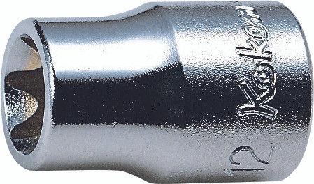 Ko-ken 3425-E6 3/8 Sq. Dr. TORX® E6 Socket - Length 26mm