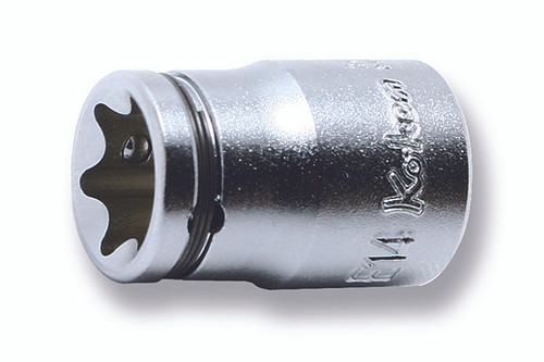 Ko-ken 3425-E20(2B) 3/8 Sq. Dr. NUT GRIP® TORX® E20 Socket - Length 32mm