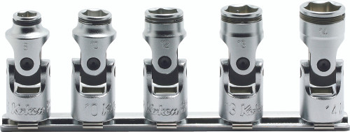 Ko-ken RS3441M/5 3/8 Sq. Dr. Universal NUT GRIP® Socket set,  8mm-14mm - 5 pieces