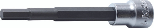 Ko-ken 3010M.100-4 3/8 Sq. Dr. Bit Socket  4mm Hex Length 100mm