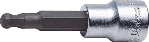Ko-ken 3011M.62-3 3/8 Sq. Dr. Bit Socket  3mm Ballpoint Hex Length 62mm
