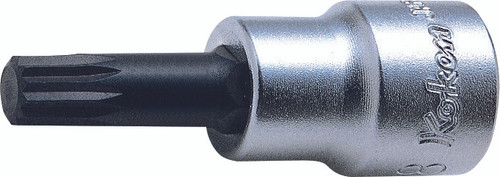 Ko-ken 3020.50-M12 3/8 Sq. Dr. Bit Socket XZN M12 Triple Square Length 50mm