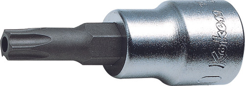 Ko-ken 3025.50-T15H 3/8 Sq. Dr. Tamper-Resistant TORX® T15H Bit Socket - Length 50mm