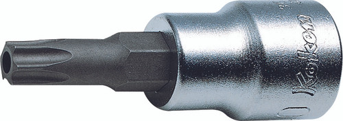 Ko-ken 3025.160-T45H 3/8 Sq. Dr. Tamper-Resistant TORX® T45H Bit Socket - Length 160mm