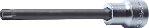 Ko-ken 3025.100R-T45H 3/8 Sq. Dr. Round Shank Tamper-Resistant TORX® T45H Bit Socket - Length 100mm