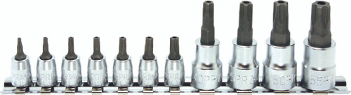Ko-ken RSX025/11-IPR 1/4, 3/8 Sq. Dr. 11 Piece Tamper-Resistant Torxplus® Bit Socket set 8IPR-55IPR