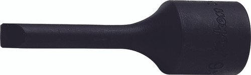 Ko-ken 3006-10 3/8 Sq. Dr. Bit Socket Slotted 1.6x10  Length 60mm