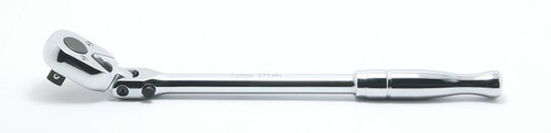 Ko-ken 3774PL 3/8 Sq. Dr. Ratchet Handle  24 teeth Locking Flexible Head Length 265mm  Polished Handle