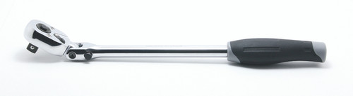 Ko-ken 3774JBL 3/8 Sq. Dr. Ratchet Handle  24 teeth Locking Flexible Head Length 285mm Push Button Plastic Handle