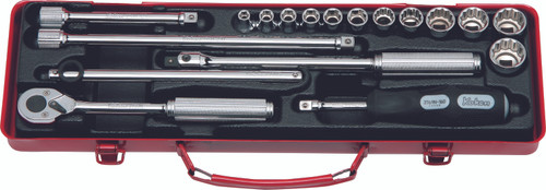 Ko-ken 3200M 3/8 Sq. Dr. Socket set   6, 12 point   18 pieces