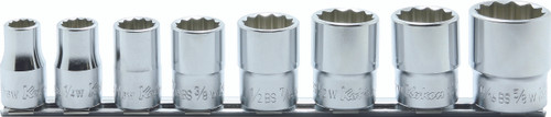 Ko-ken RS4405W/8 1/2 Sq. Dr. Socket Set Whitworth 3/16-5/8 12 point 250mm  8 pieces