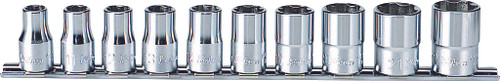 Ko-ken RS4410M/10 1/2 Sq. Dr. Socket set  10-22mm Surface 300mm  10 pieces