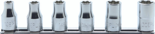 Ko-ken RS4425/6-EPL 1/2 Sq. Dr. Socket 6 piece Low Profile TORXplus® set 10EPL-20EPL