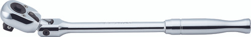 Ko-ken 4774PB 1/2 Sq. Dr. Ratchet Handle  24 teeth Flexible Head Length 330mm Push Button Polished Handle