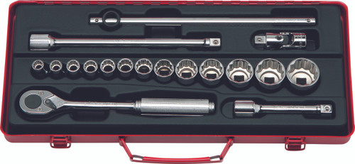 Ko-ken 4250M 1/2 Sq. Dr. 18 Piece 12-Point Metric Socket Set  10-32mm